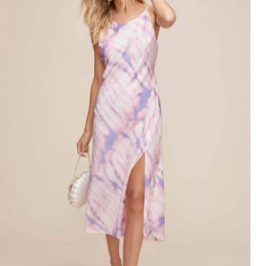 BIAS HIGH NECK MIDI ASTR THE LABEL DRESS